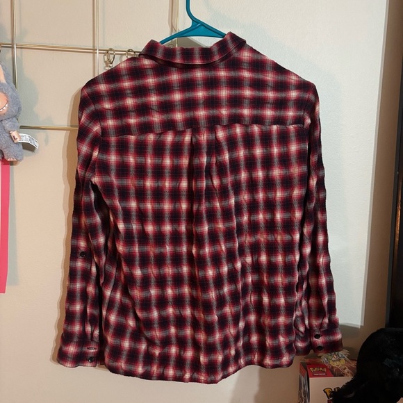 Alice + Olivia Glenna Plaid Roll Cuff Shirt Size XS - Picture 5 of 6